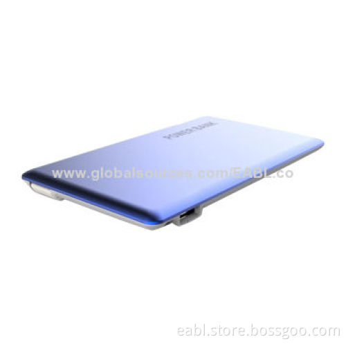 Credit Card Power Bank for Smartphones, 1,400mAh/A Grade Li-polymer Battery, OEM/ODM, LED Indicate